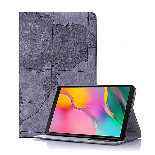 Wewoo Housse Coque Etui en cuir avec rabat horizontal Texture Map pour Galaxy Tab A 8 2019 P200 / P205avec porte-cartes et porte-cartesavec aléatoire