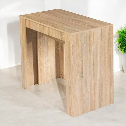 Concept Usine BELLI - Table console extensible en bois - 3 m