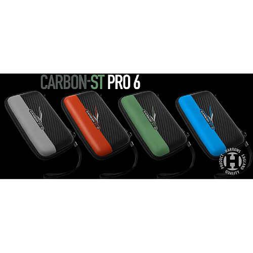 Etui Harrows Carbon ST Pro 6 (plusieurs coloris) Rouge/Noir