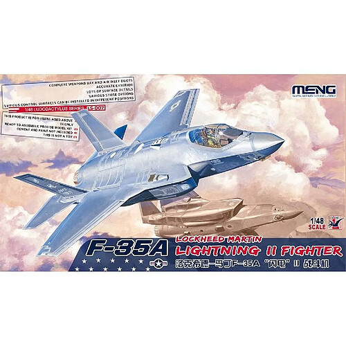 Meng Maquette Avion Lockheed Martin F-35a Lightning Ii Fighter