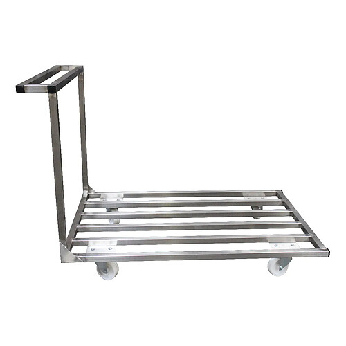 Chariot Plateforme Inox 304 Plateau Barreaudé - L2G