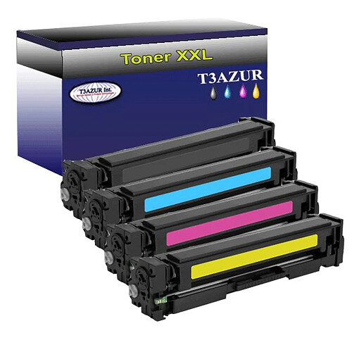 4 Toners Lasers compatibles pour imprimante HP Color LaserJet Pro M252dw - T3AZUR