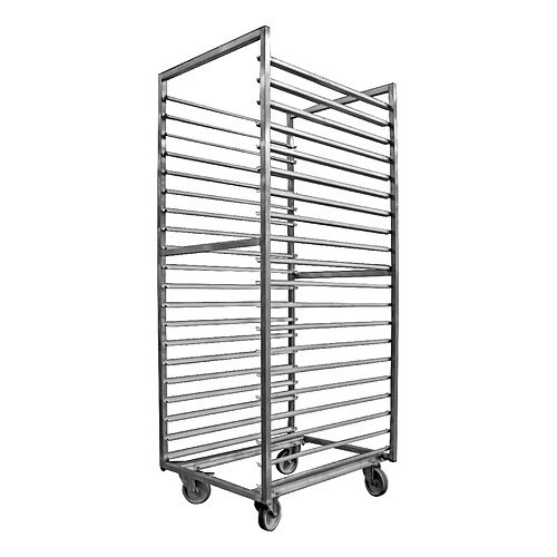 Chariot de Stockage Inox 800 x 600 mm sans Frein - L2G