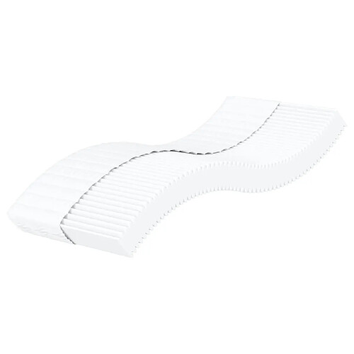 vidaXL Matelas en mousse pour enfants blanc 80x160 cm dureté H2 H3