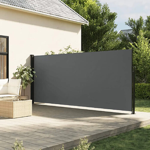 vidaXL Auvent latéral rétractable anthracite 180x600 cm