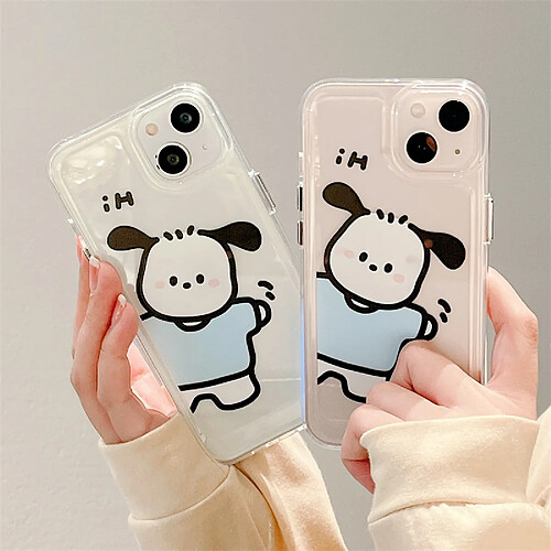 GUPBOO Étui pour iPhoneXR Coque de téléphone portable dessin animé chien Pacha mignon femme simple