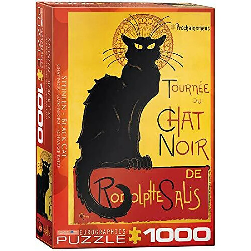 Eurographics chat Noir par Steinlen Puzzle 1000 piAces (6000-1399)