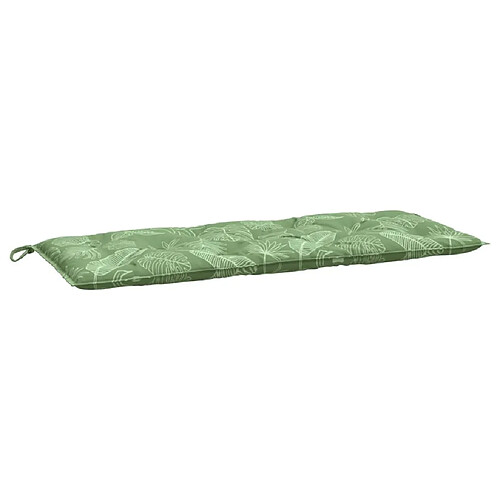 Maison Chic Coussin Confort | pouf | Coussin de banc de jardin motif de feuilles 120x50x7 cm tissu -GKD68785