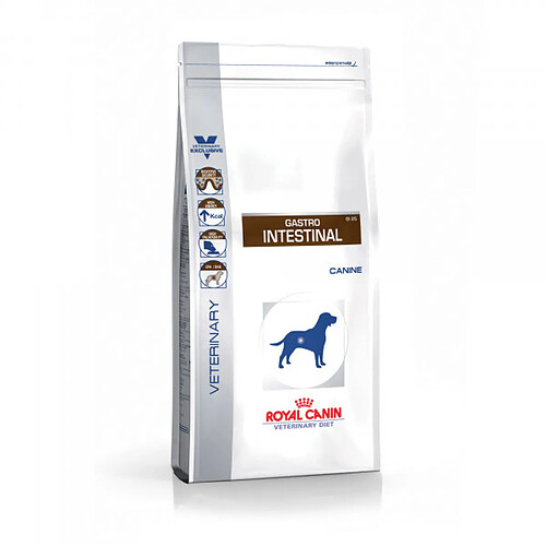 Croquettes Royal Canin Veterinary Diet Gastro Intestinal pour chiens 12 Boîtes de 200 g