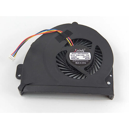 vhbw CPU / GPU ventilateur avec connecteurs 4-Pin prise compatible avec Asus K43SJ, K53, K53S, X44, X53S, X84 Notebook Laptop