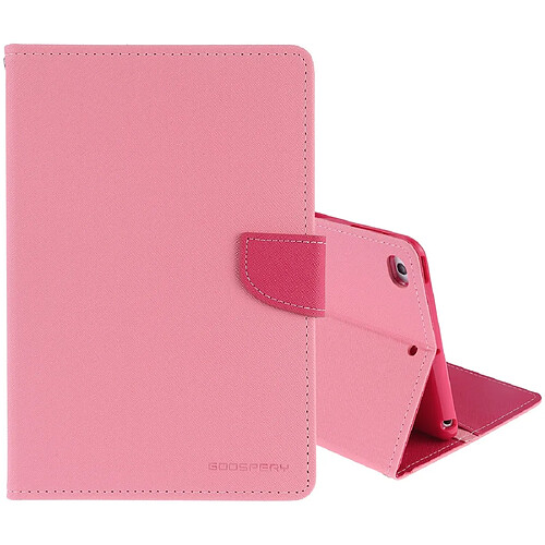 Wewoo Housse Étui Coque horizontal en cuir à rabat FANCY DIARY pour iPad Mini 2019avec support et emplacements cartes et porte-monnaie rose