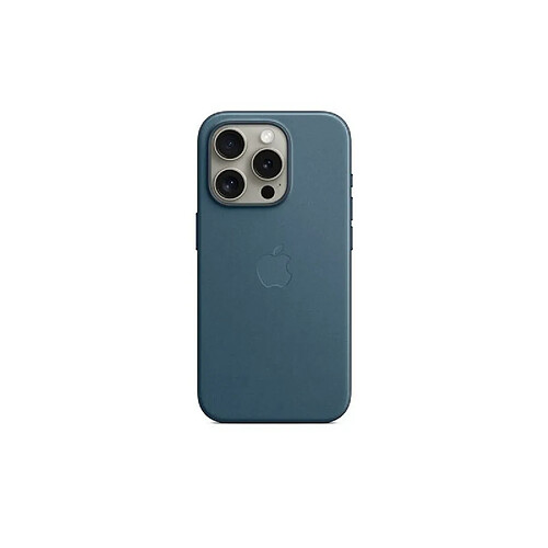 Apple Coque en tissage fin avec MagSafe pour iPhone 15 Pro Bleu Pacifique