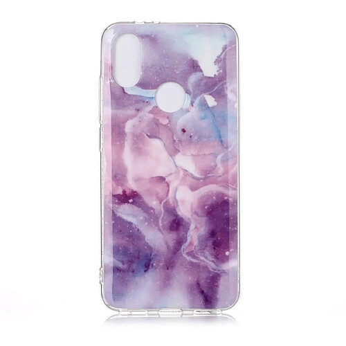 Wewoo Coque Souple Pour Xiaomi 6X motif de dessin coloré IMD Workmanship Étui de protection en TPU étoile violette