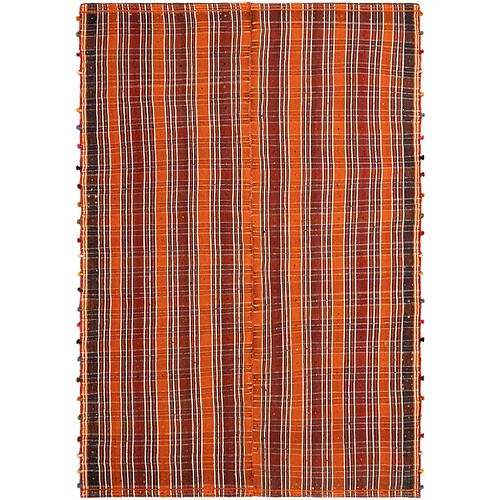 Vidal Tapis de laine 217x150 orange Jajim