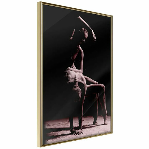 Paris Prix Affiche Murale Encadrée Contemporary Dance 30 x 45 cm Or