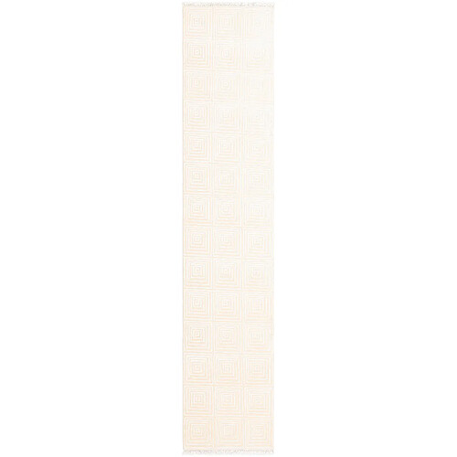 Vidal Tapis de couloir en laine 399x79 beige Darya