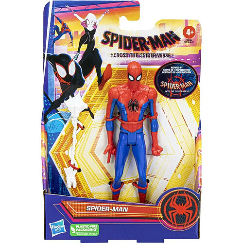 Hasbro Marvel Spider-Man: Across The Spider-Verse, Figurine Spider-Man de 15 cm avec Accessoire