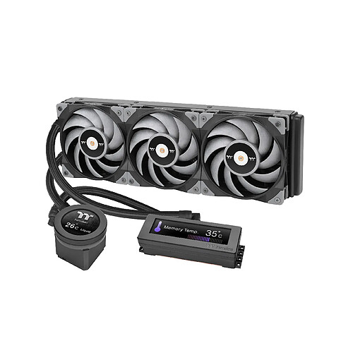 Thermaltake Floe RC Ultra 360 - Flüssigkeitskühlsystem für Prozessor und Speicher - (für: LGA1156, AM2, AM2+, LGA1366, AM3, LGA1155, AM3+, LGA2011, FM1, FM2, LGA1150, LGA2011-3, LGA1151, AM4, LGA2066, LGA1200) - Aluminium - 120 mm