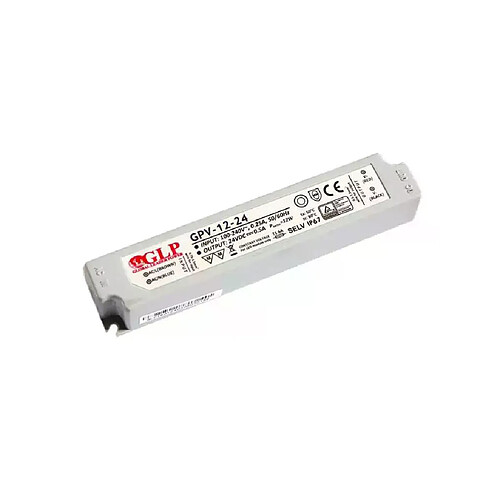 Alimentation LED DC12V 12W 1A Étanche IP67 GLP