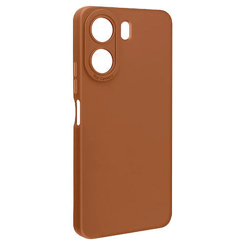 Avizar Coque pour Xiaomi Redmi 13C Silicone Mat Protection Caméra Marron