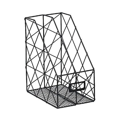 Universal 2 compartiments métalliques, palettes de lettres, palettes de documents, plateaux de bureau, organisations de bureau, stockage économe en espace.(Le noir)