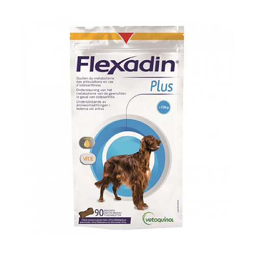 Complément alimentaire Flexadin Plus Maxi articulations pour chien + 10 kg 90 bouchées