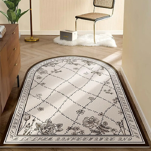 LUUCOZK Tapis de porte d'entrée antidérapants pour entrée intérieure - Motif vertical 8-140x160cm