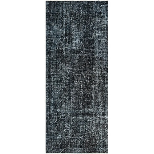 Vidal Tapis de laine 279x114 noir Ultra Vintage