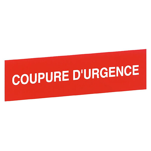 etiquette - coupure d'urgence - legrand 0380924