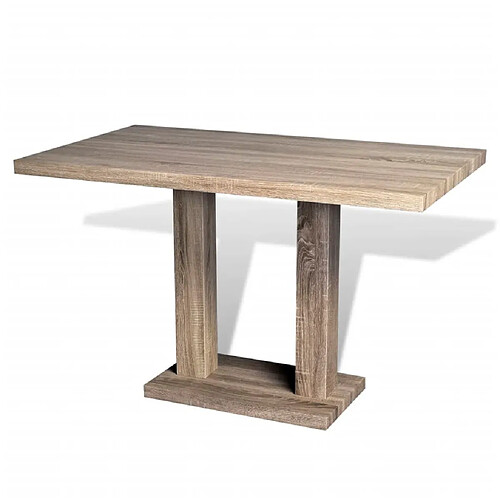 Maison Chic Table de salle à manger,Table à dîner MDF Aspect de chêne -GKD87637