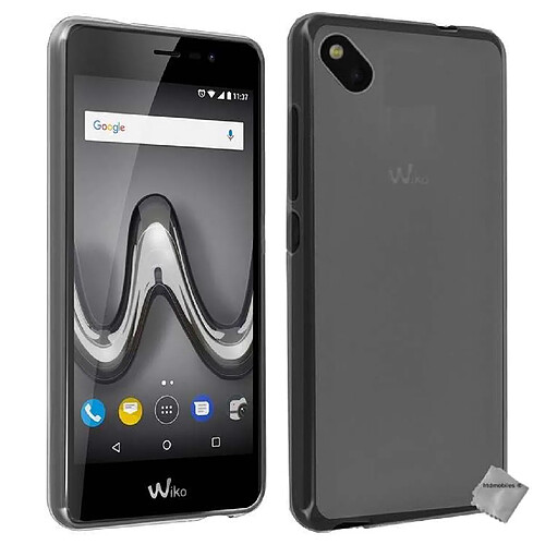 Htdmobiles Coque silicone gel fine pour Wiko Sunny 2 Plus + verre trempe - GRIS