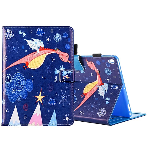 Wewoo Coque pour iPad Pro 10.5 pouces Flying Dragon impression horizontale Flip PU étui de protection en cuir avec titulaire et fentes cartes cadre photo