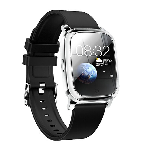 Wewoo Bracelet connecté Smartwatch de la montre TPU avec écran couleur TFT CV06 de 1,3 poucesrappel d'appel / surveillance de la fréquence cardiaque / de la pression artérielle / du sommeil / de l'oxygène dans le sang argent no