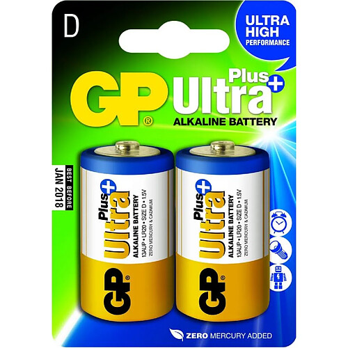 GP Batteries Ultra Plus Alkaline D