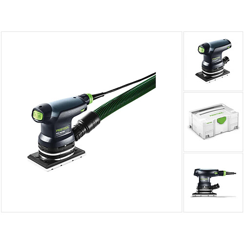 Festool RTS 400 REQ-Plus Ponceuse vibrante 200 Watt avec Coffret Systainer + Accessoires( 574634 )