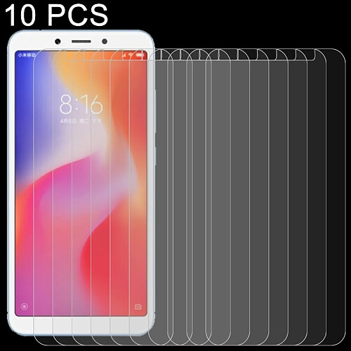 Wewoo 10PCS 9H 2.5D Film en verre trempé pour Xiaomi Redmi 6A