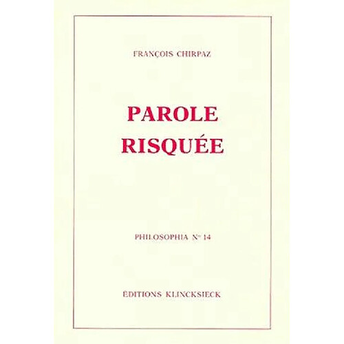 Parole risquée · Occasion