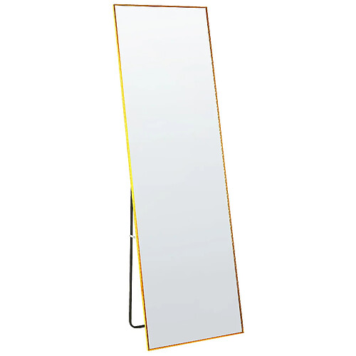 Beliani Miroir sur pied BEAUVAIS 156 cm Doré