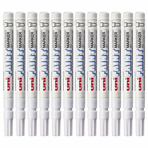 Uni Ball Marqueur permanent Uni-Ball Paint PX-21L Blanc 12 Unités