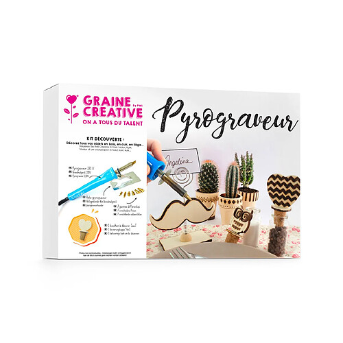 Graines Creatives Kit pyrogravure 230 V