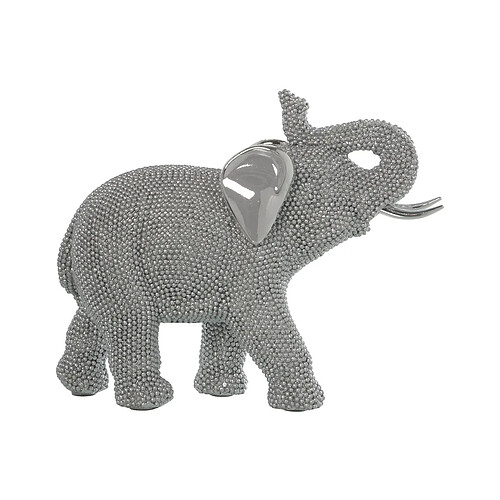 Figurine Décorative Alexandra House Living Argenté Plastique Eléphant 11 x 24 x 20 cm