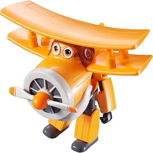 Auer SUPER WINGS – TRANSFORMING GRAND ALBERT – Avion Jouet Transformable et Figurine Robot 12 cm – Jouet Enfant 3 ans+