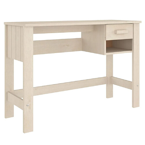 Maison Chic Bureau,Table de travail pour chambre HAMAR Marron miel 110x40x75 cm Bois massif de pin -GKD44449