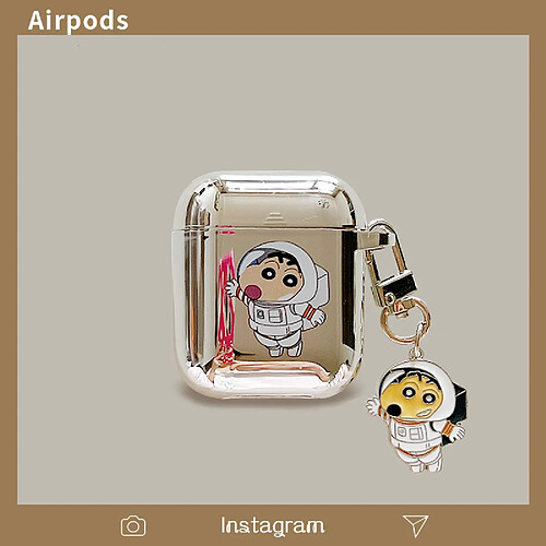 GUPBOO Airpods Coque Housse Étui Protecteur Compatible pour AirPods1/2-Caricature de garçon astronaute japonais