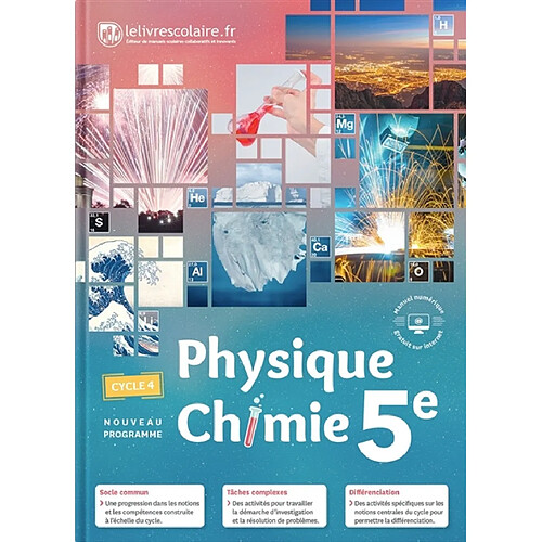 Physique chimie 5e, cycle 4 : nouveau programme