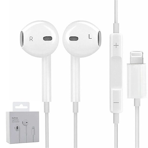 PHONECARE Écouteurs EarPods Lightning Headset Avec Certificat MFI - iPad Pro 12.9 (2020)