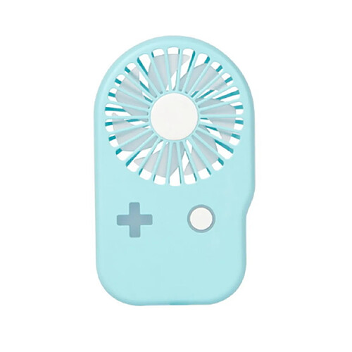 Console de Jeu Portable Créative Mini Ventilateur Ventilateur de Cou Suspendu Portable Rechargeable USB-Bleu