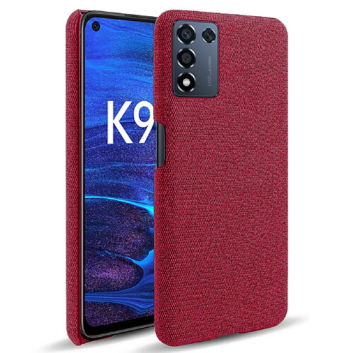 Coque en TPU + PU rouge pour votre Oppo K9s/Realme Q3s 5G