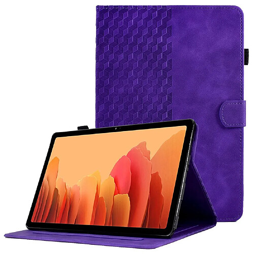 Etui en PU fonction d'éveil/veille automatique avec support et porte-cartes pour votre Samsung Galaxy Tab A7 10.4 (2020) (T500/T505) - violet