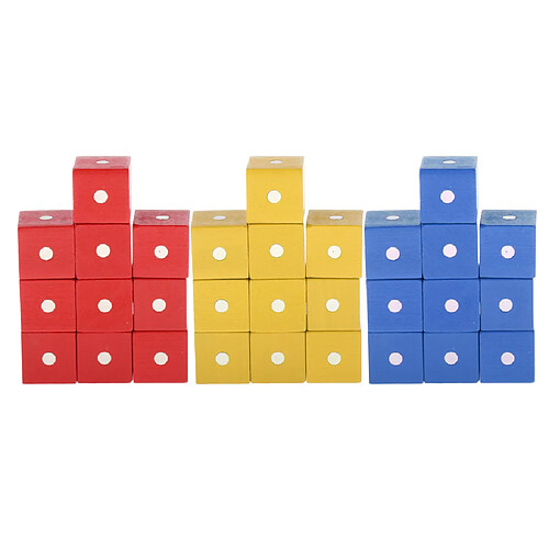 30 Pièces Cube Coloré Aides Pédagogiques Blocs Enfants Jouets éducatifs Précoces